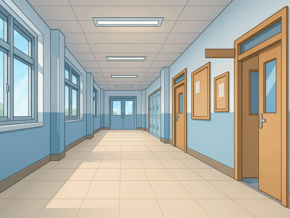 学校廊下