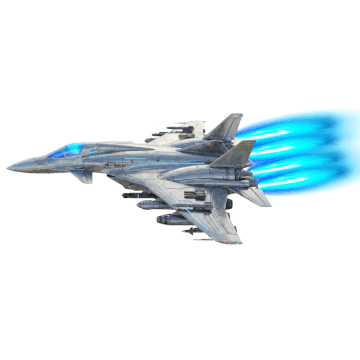 戦闘機（シルバー）