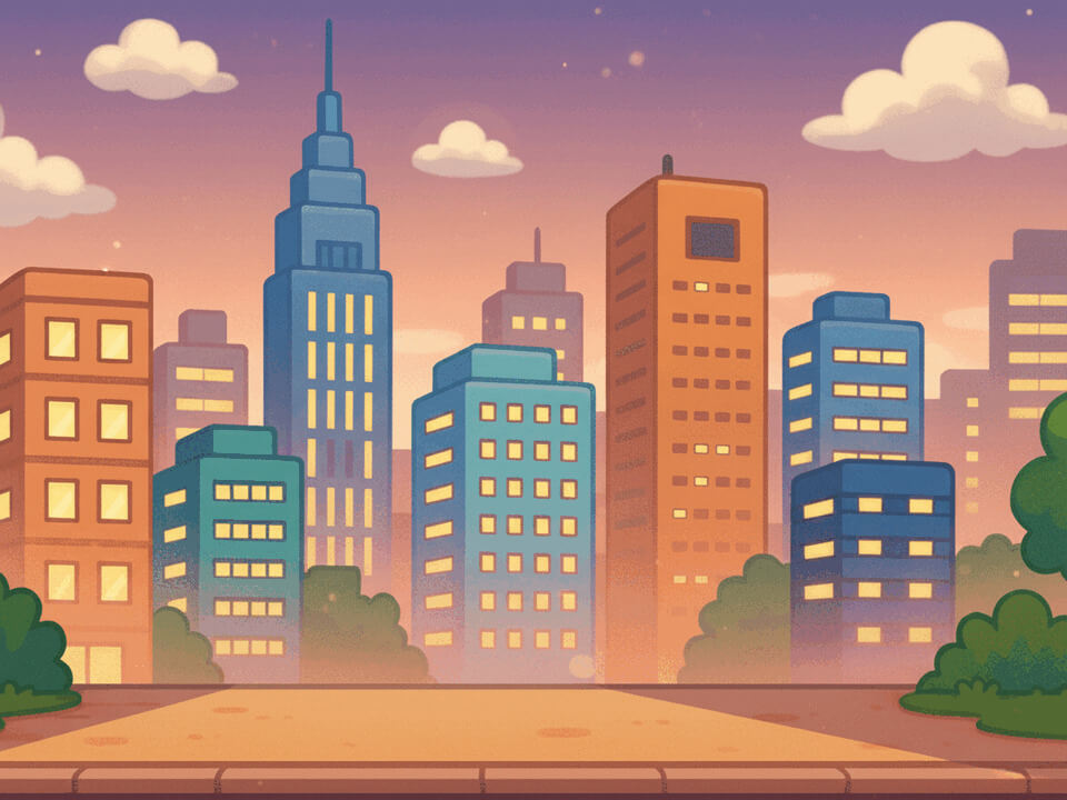 downtown_skyline_evening