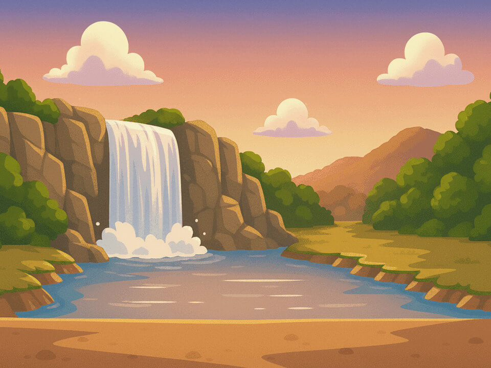 waterfall_stream_evening