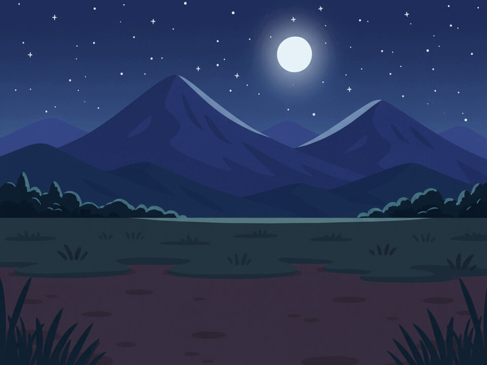 mountain_field_night