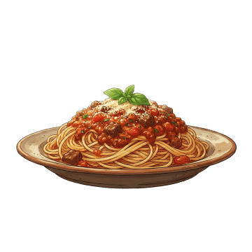 ミートソースパスタ