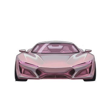 スポーツカー（パステル）